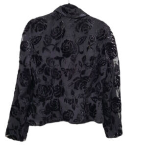 NEW Burned Out Velvet Sheer Jacket - Size 8P